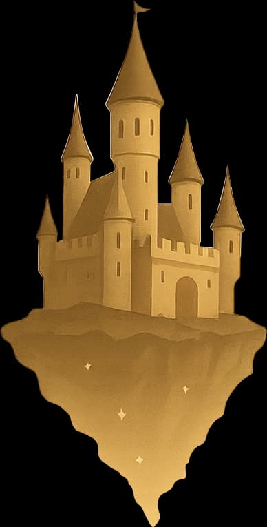 A floating fairytale castle