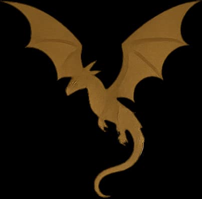 A dragon in flight