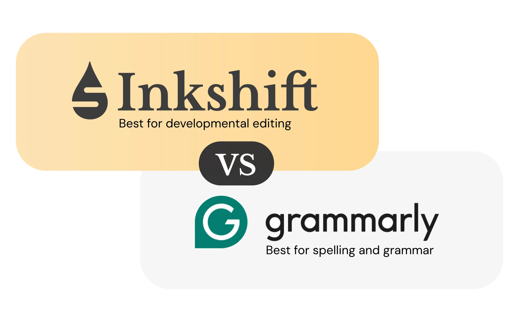 Inkshift vs Grammarly comparison - choosing the right tool for your writing stage