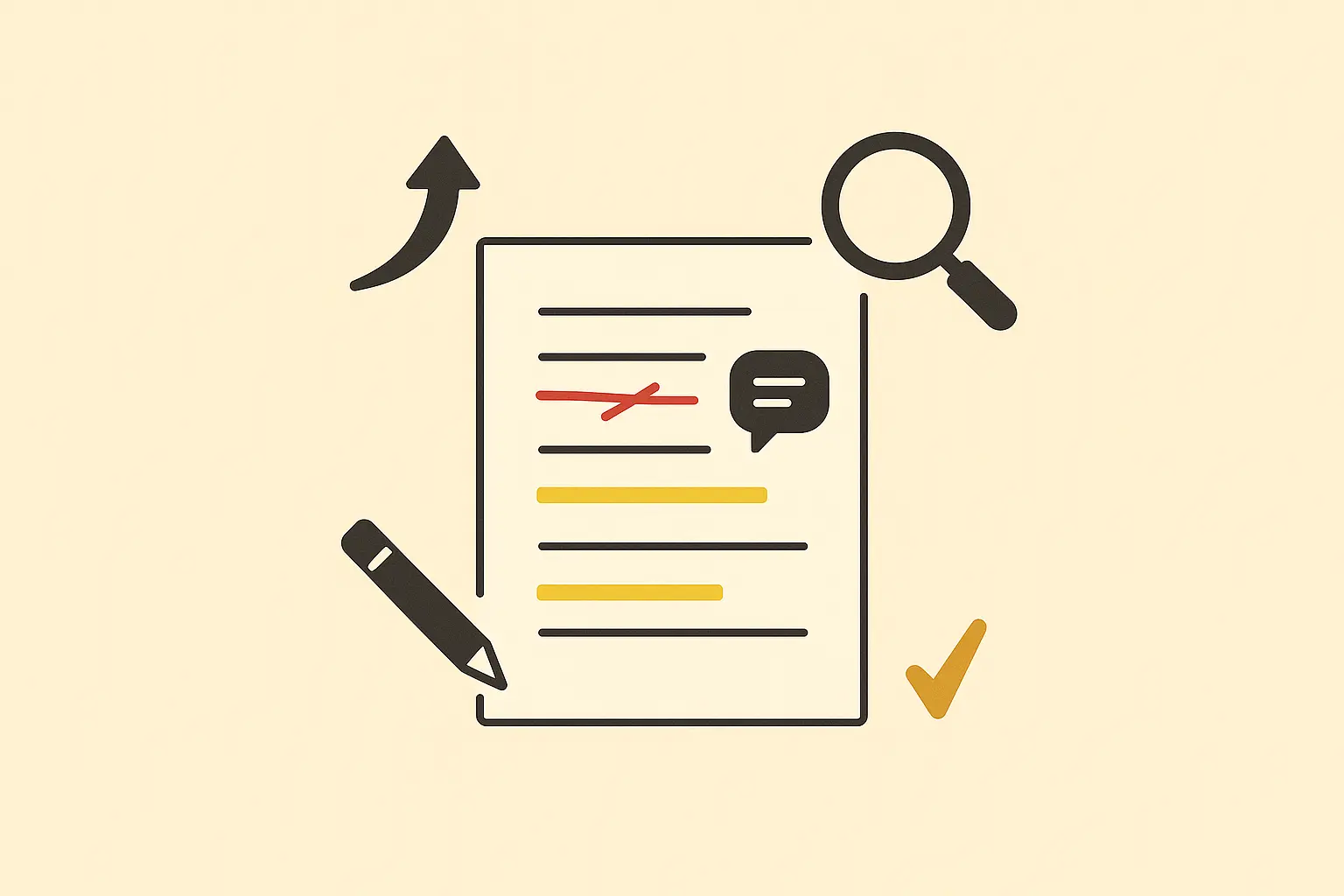 A marked up manuscript