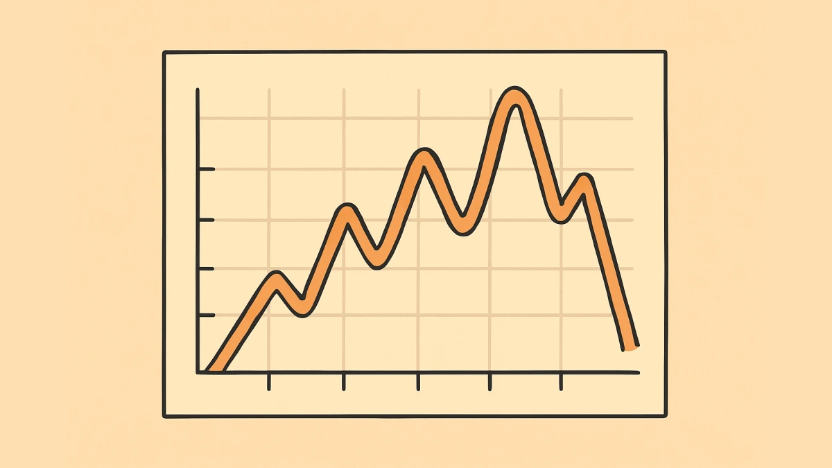 A graph of tension in a novel over time