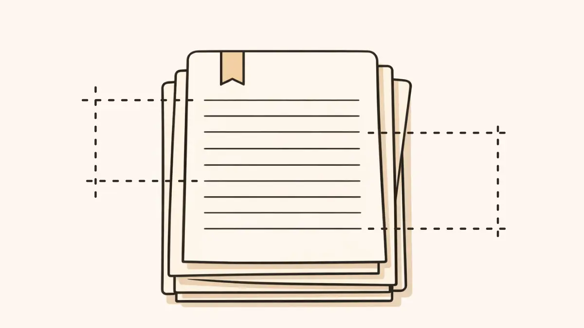 A manuscript being measured, symbolizing a context window