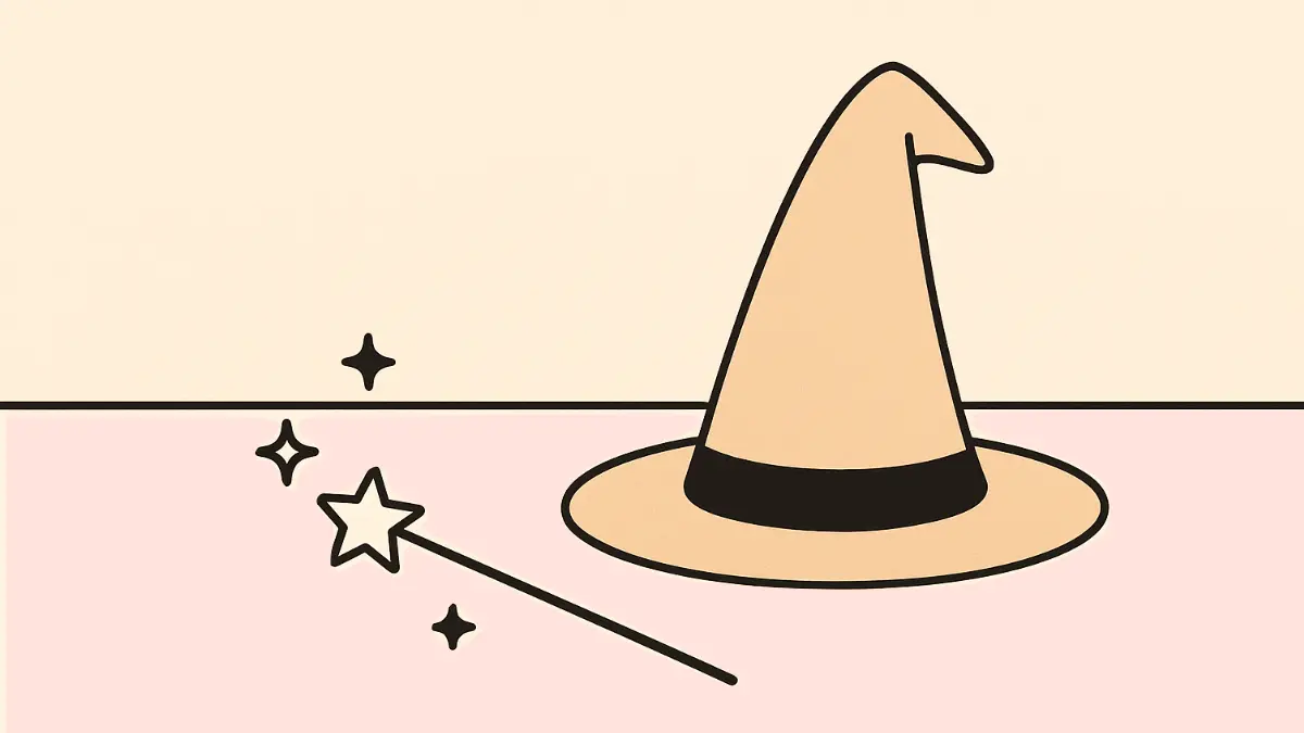 A wizard had and wand on the floor