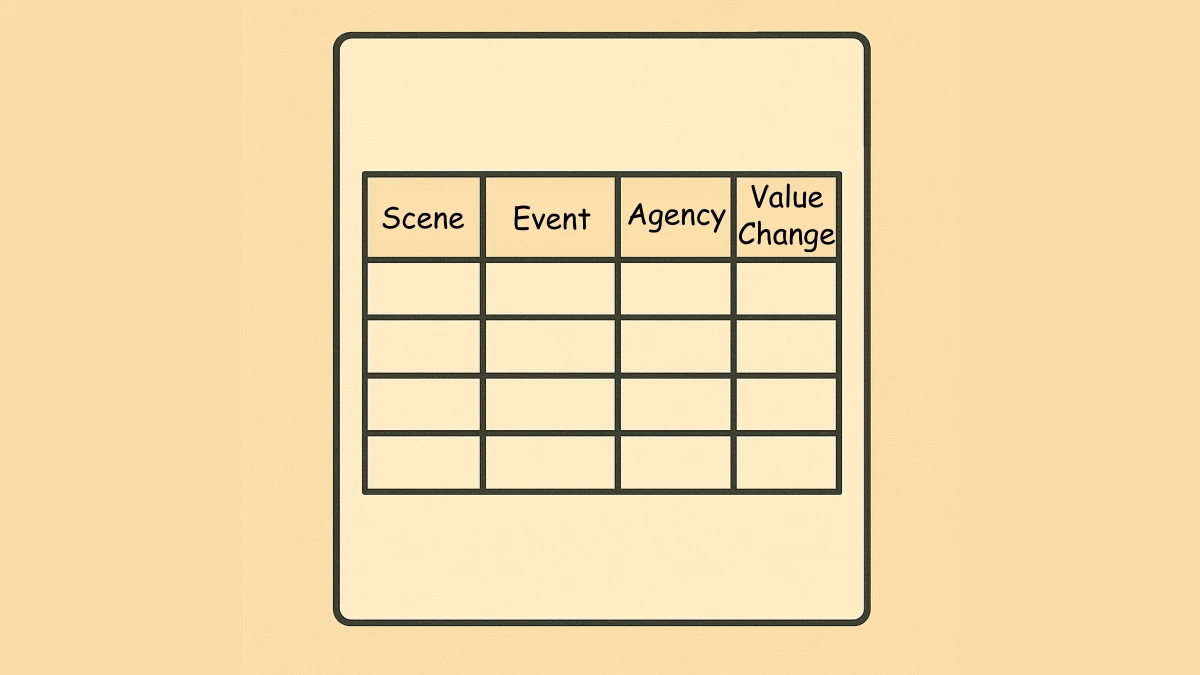 Reverse outline table on a page